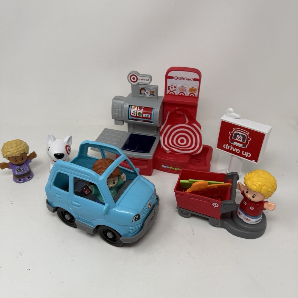 Fisher-Price Little People "Target" Run Play Set  99% Complete - Spot the dog +